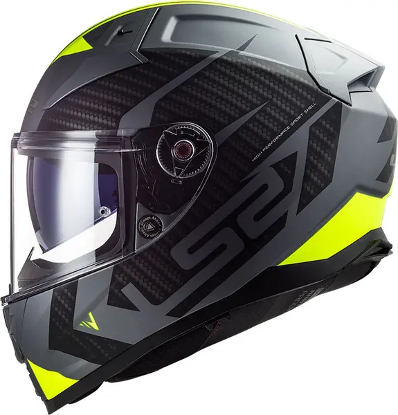 Image of LS2 Ff811 Vector II Splitter M.Titan.H-V Yell. Full Face Helmet Size 2XL