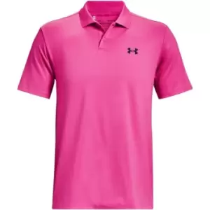 Image of Under Armour Performance Polo Shirt Mens - Pink