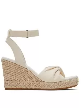 Image of TOMS Toms Marisela Knot Front Wedge - Natural, Size 5, Women