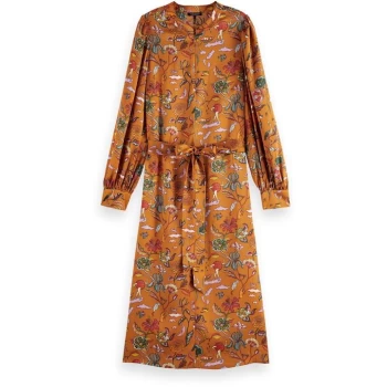 Image of Scotch and Soda Scotch And Soda Midi Dress - combo