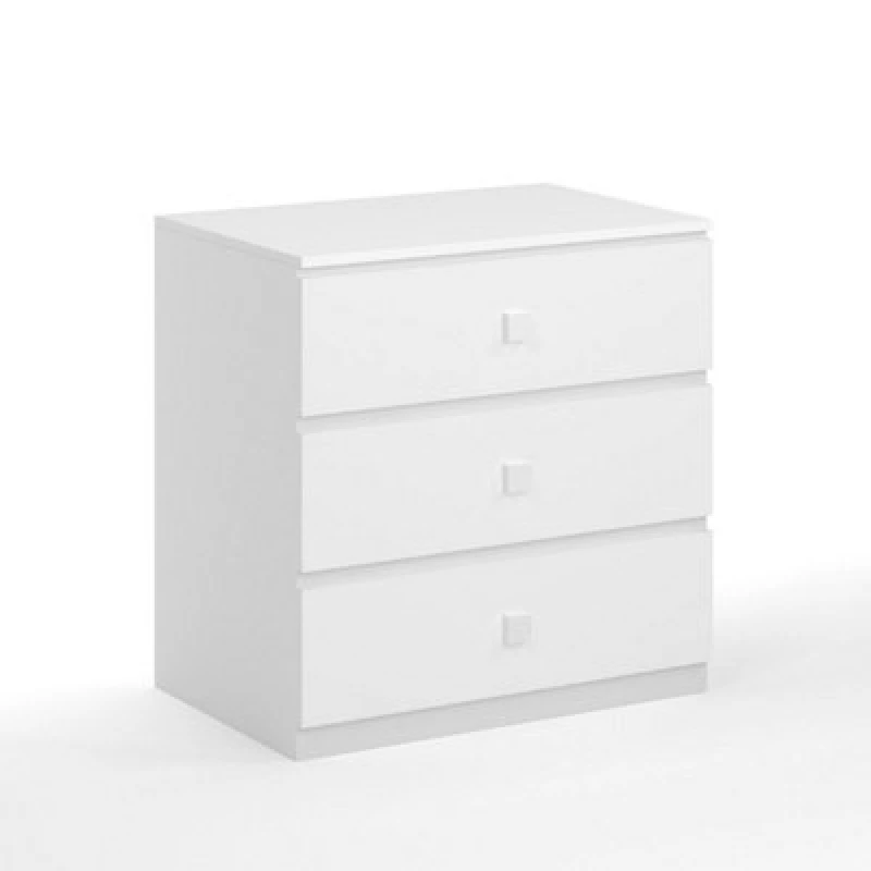 Image of Kudl 3 Drawer White COA3D03W