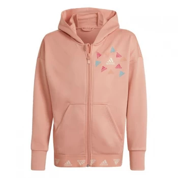 Image of adidas AEROREADY Up2Move Cotton Touch Training Loose Full - Ambient Blush / Wonder White