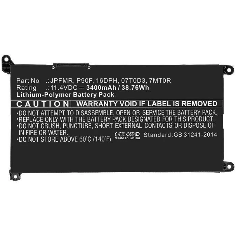 Image of CoreParts Lpop ery for Dell 41Wh