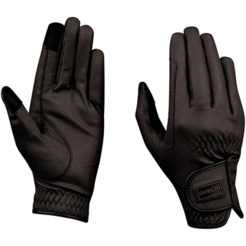 Image of Dublin Dublin Men Touch Screen Everyday Riding Gloves in Black Size: Small Black S Male 5063300787359