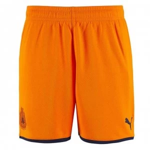 Image of Puma Newcastle United Third Shorts 2019 2020 Junior - Orange/Navy