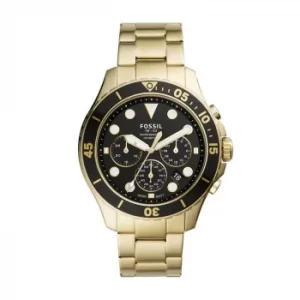 Image of Fossil FB-03 Mens Gold Tone Bracelet Watch