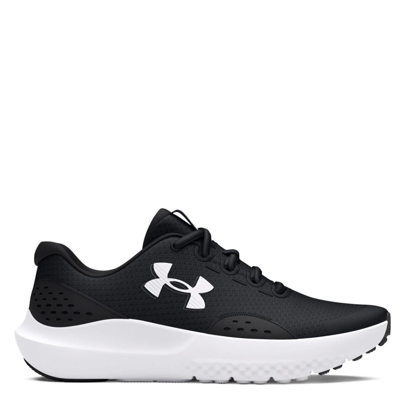 Image of Under Armour Surge 4 Running Shoes Unisex Juniors Black/White male 5.5 (38.5)