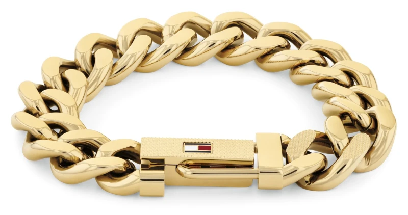 Image of Tommy Hilfiger 2790638 Mens Wild Gold-Tone Stainless Steel Jewellery