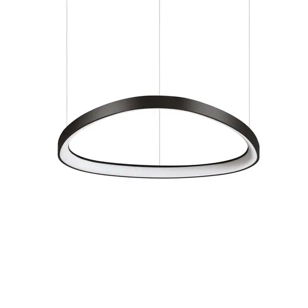 Image of Gemini 61cm DALI Integrated LED Pendant Ceiling Light Black 6600Lm 3000K