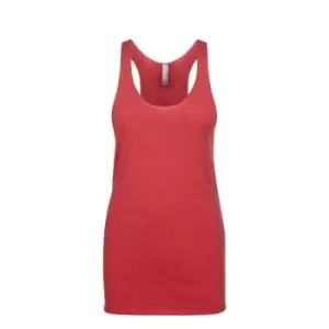 Image of Next Level Womens/Ladies Tri-Blend Racer Back Tank Top (S) (Vintage Red)