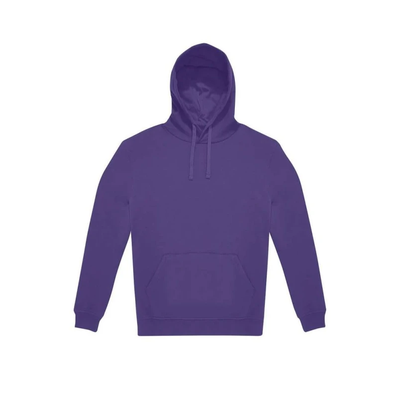 Image of B&C Mens ID.333 Hoodie in Purple Size: XS Purple Male XS