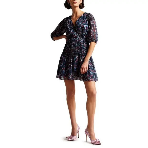 Image of Ted Baker Casadee Tea Dress - Blue 8