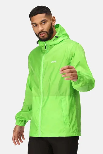 Image of Regatta 'Pack-It Jacket III' Waterproof Hiking Jacket Green