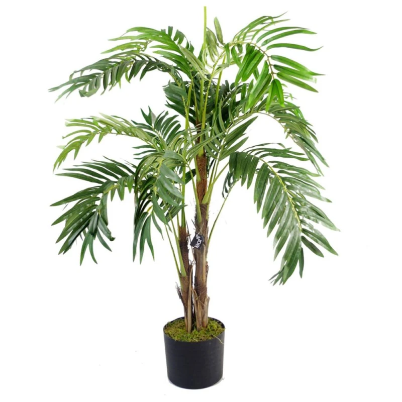 Image of Leaf Design 120cm Leaf Large Artificial Realistic Palm Tree (Natural)