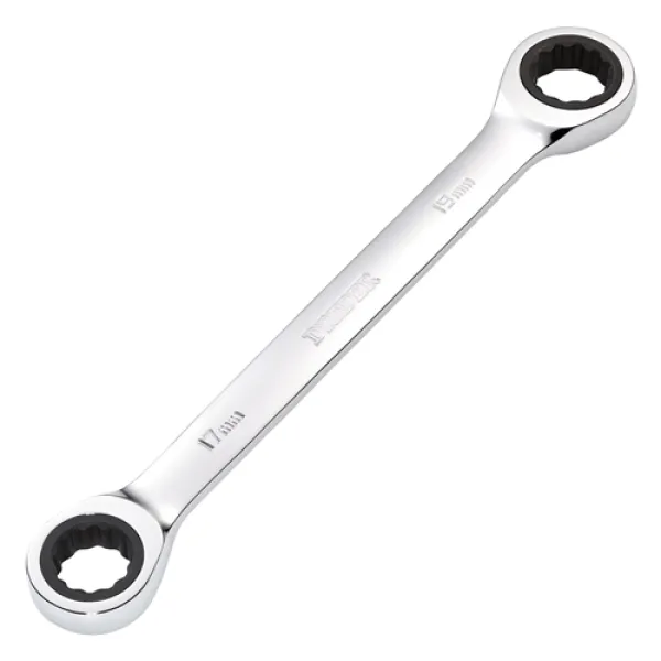Image of Draper HI-TORQ Metric Double Ratchet Ring Spanner, 17 x 19mm