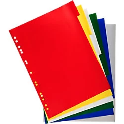 Image of Exacompta Dividers PP, A4+ , 6 Part, Plain, Pack of 100