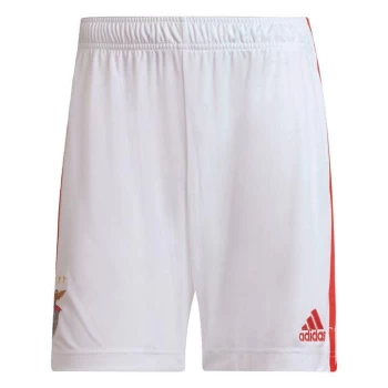 Image of adidas Benfica 21/22 Home Shorts Mens - White / Benfica Red