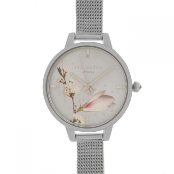 Image of Ted Baker Mesh Watch - Silver/blue