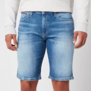 Image of Tommy Jeans Mens Scanton Slim Denim Shorts - Court Black - W36