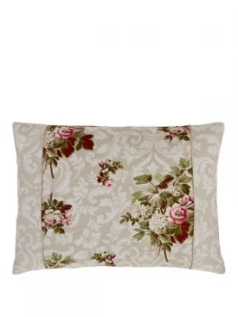 Image of Dorma Antique Floral 100 percent Cotton 300 Thread Count Cushion