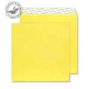 Image of Creative Colour Square Wallet PS Banana Yellow 120gsm 160x160mm