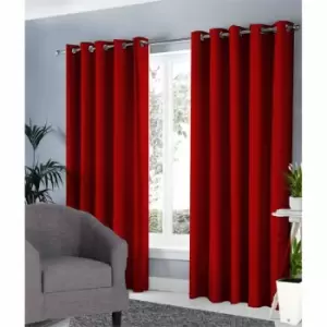 Image of Ground Level Groundlevel Blackout Curtains Red 90X90