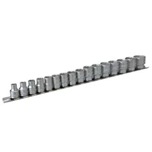 Image of Teng M3816 Socket Clip Rail Set of 16 Metric 3/8in Drive