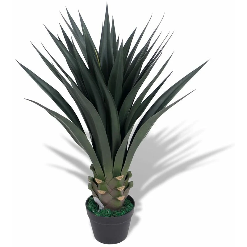 Image of vidaXL Artificial Yucca Plant with Pot 85cm Green Lifelike Realistic Fake