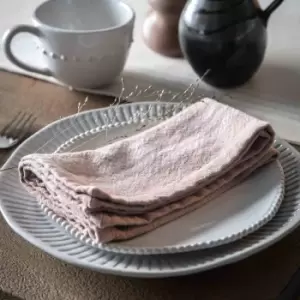 Image of Crossland Grove Stripe Napkin Blush 450X450Mm, Pack Of 4