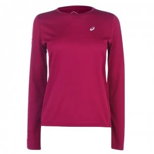 Image of Asics Katakana Long Sleeve Top Womens - Berry