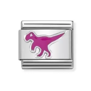 Image of Nomination Classic Silver Dinosaur Charm