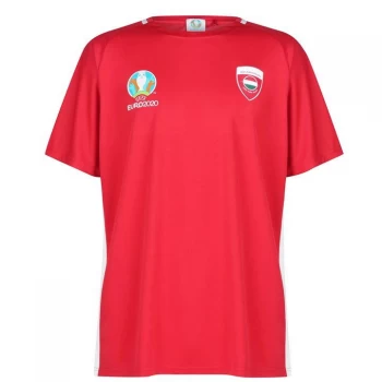 Image of UEFA Euro 2020 Hungary T-Shirt Mens - Red