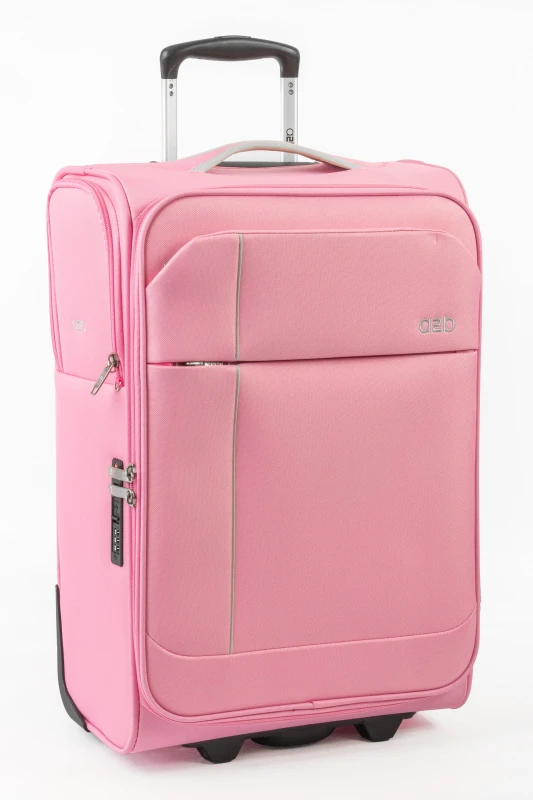 Image of A2B Odyssey 22" Lightweight Small Suitcase Carry On 2 Wheel Cabin Luggage in Pink Pink Unisex Small
