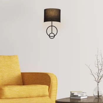 Image of Asaf - 6981 Black Wall Lamp