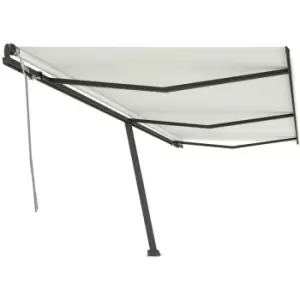 Image of Vidaxl - Freestanding Manual Retractable Awning 600x350cm Cream Cream