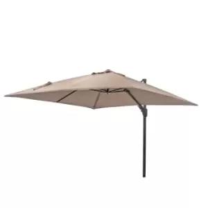 Image of Platinum Challenger T2 3m Square Parasol (base not included) - Taupe