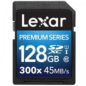 Image of Lexar Premium 300X 128GB SDXC Memory Card