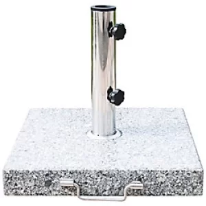 Image of Outsunny Umbrella Base 28000g Marble, Stainless Steel 42 x 42 x 36 cm