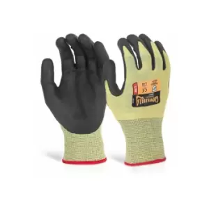 Image of Glovezilla GLOVEZILLA NITRILE PALM COATED GLOVE YELLOW LGE (Pair)