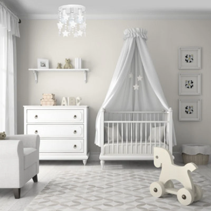 Image of Milagro Star Ceiling Lamp Matt White Hand Made With Crystals And Stars White unisex