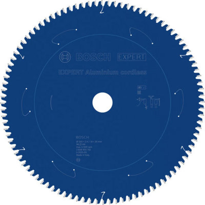 Image of Bosch Expert Aluminium Cordless Circular Saw Blade 305 X 2.4/1.8 X 30mm T96
