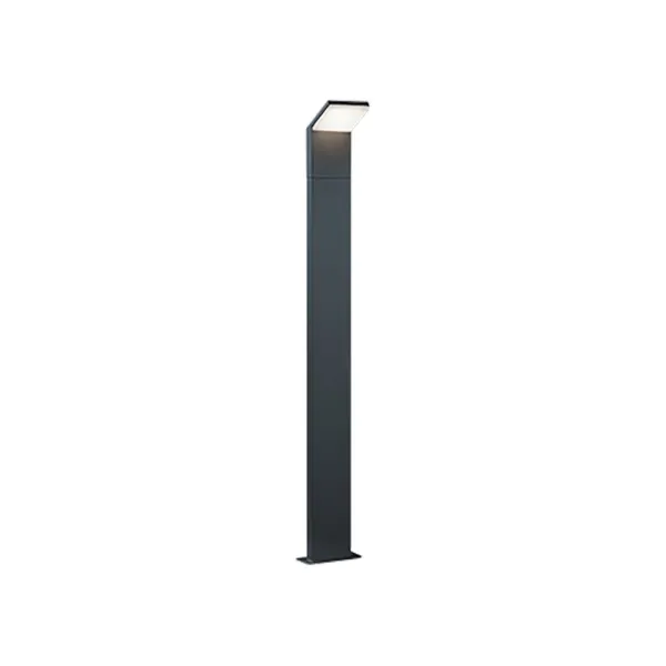 Image of Pearl Modern 100cm Outdoor Bollard Anthracite 3000K IP54