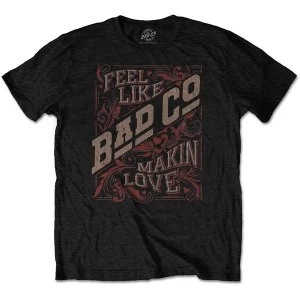 Image of Bad Company - Feel Like Making Love Unisex Medium T-Shirt - Black