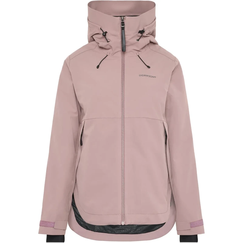 Image of Womens hooded jacket Didriksons Jennie 2 Rose Female 44