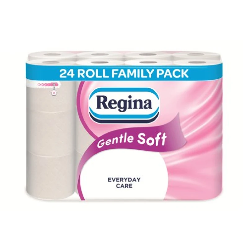 Image of Regina Gentle Soft Toilet Roll 3-Ply 160 Sheets (24 Pack) 1102199