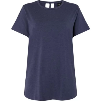 Image of Label Lab Ladder back detailed tee - Slate Blue