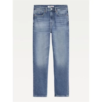 Image of Tommy Jeans High Rise Mom Jean - DENIM MID