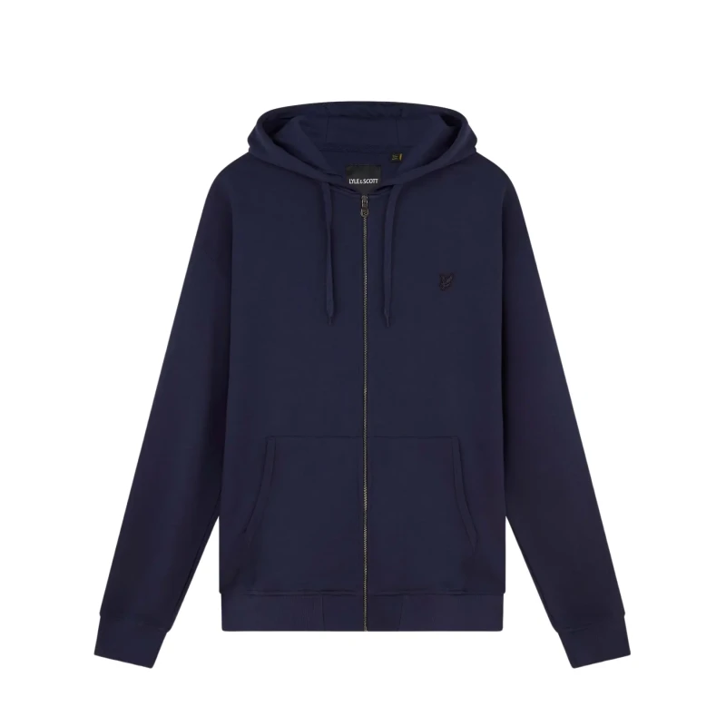 Image of Lyle & Scott Zip-up hoodie Lyle & Scott Tonal Eagle Bleu Male M