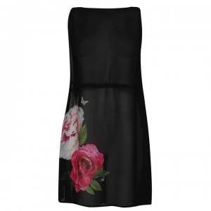 Image of Ted Baker Ted Floral Dress Womens - BLACK