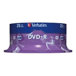 Image of Verbatim DVD+R Spindle 25pk
